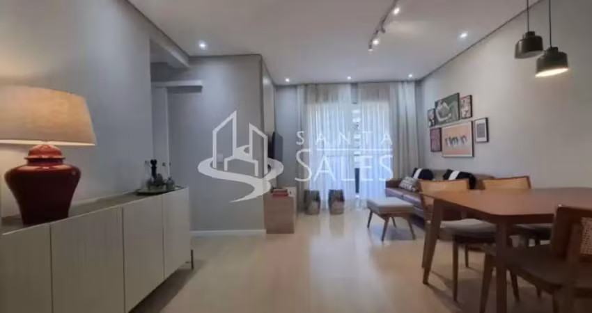 Apartamento à venda em são paulo-sp, campo belo, 2 quartos, 1 suíte, 2 salas, 2 banheiros, 1 vaga, 84m²!