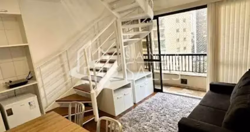 Apartamento para locação no jardim paulista, são paulo-sp: 1 quarto, 1 suíte, 1 sala, 2 banheiros, 1 vaga, 45m². encontre seu novo lar agora!