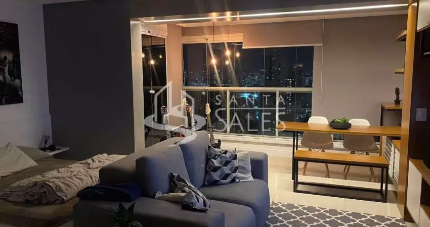 Apartamento mobiliado para locação no jardim aeroporto, são paulo-sp: 1 quarto, 1 suíte, 1 sala, 2 banheiros, 1 vaga de garagem, 34m².