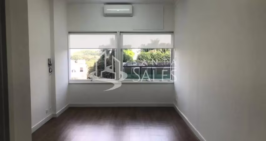 Sala comercial em condomínio para locação em são paulo-sp, jardim paulistano  1 sala, 1 banheiro, 30m² de área.