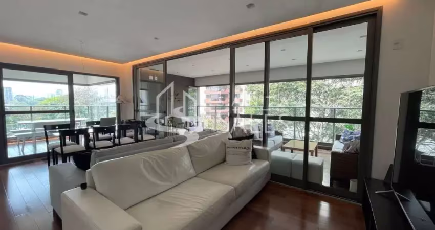 Imóvel de luxo em moema: apartamento com 3 suítes, 3 vagas e 157m² à venda em são paulo-sp