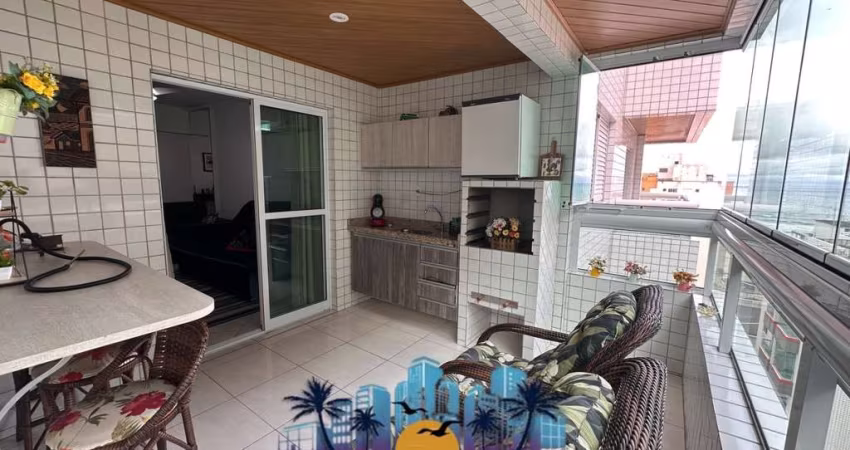 Apartamento para Locação em Praia Grande, Guilhermina, 2 dormitórios, 1 suíte, 2 banheiros, 1 vaga