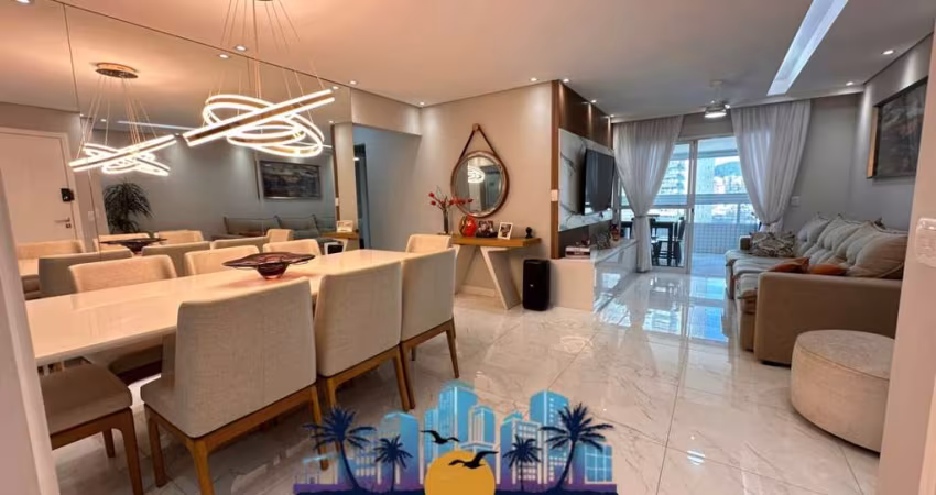 Apartamento para Venda em Praia Grande, Guilhermina, 3 dormitórios, 3 suítes, 4 banheiros, 2 vagas