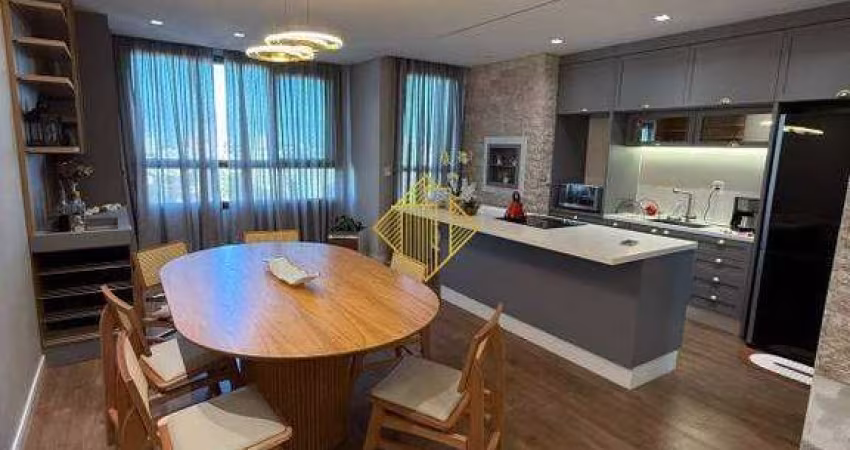 Lindo apartamento mobiliado, com 1 suíte mais 2 quartos.