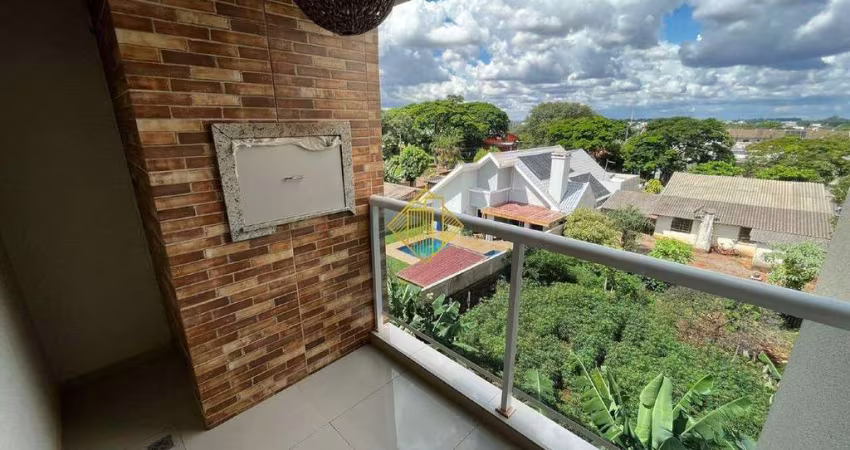 Apartamento na Vila Industrial com 1 suite e 1 quarto em Toledo- Paraná