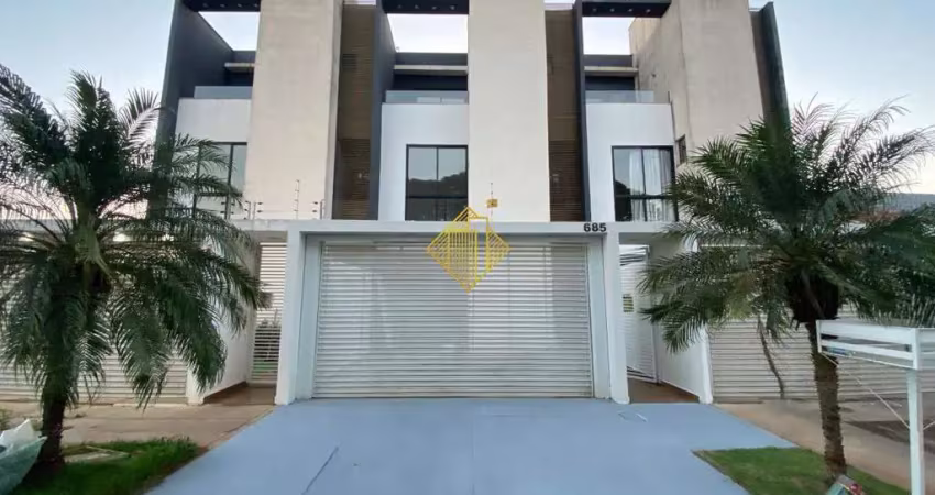 ** sobrado com 02 suítes, semi mobiliado, 02 vagas de garagem, no jardim gisela - toledo/ pr **