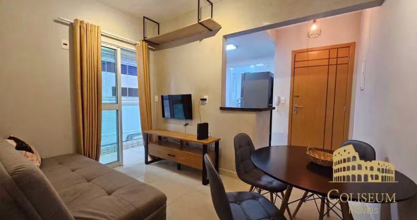 Apartamento com 1 dormitório à venda, 53 m² por r$ 375.000,00 - canto do forte - praia grande/sp