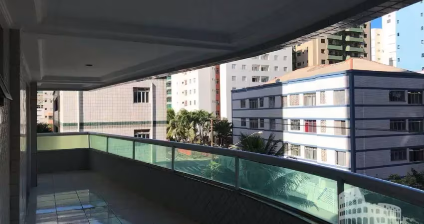 Apartamento com 3 dormitórios para alugar, 170 m² por r$ 5.529,00/mês - tupi - praia grande/sp