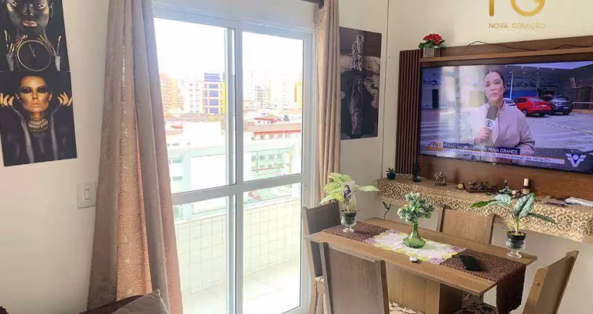 Flat com 1 dormitório à venda, 39 m² por r$ 330.000,00 - boqueirão - praia grande/sp