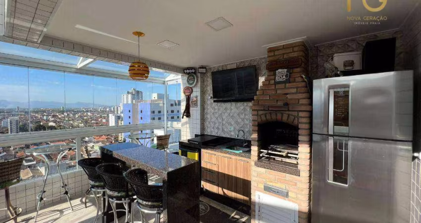 Cobertura com 3 dormitórios à venda, 143 m² por R$ 1.490.000,00 - Caiçara - Praia Grande/SP
