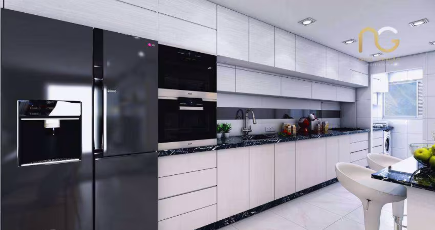 Apartamento com 2 dormitórios à venda, 85 m² por R$ 769.500,00 - Boqueirão - Praia Grande/SP