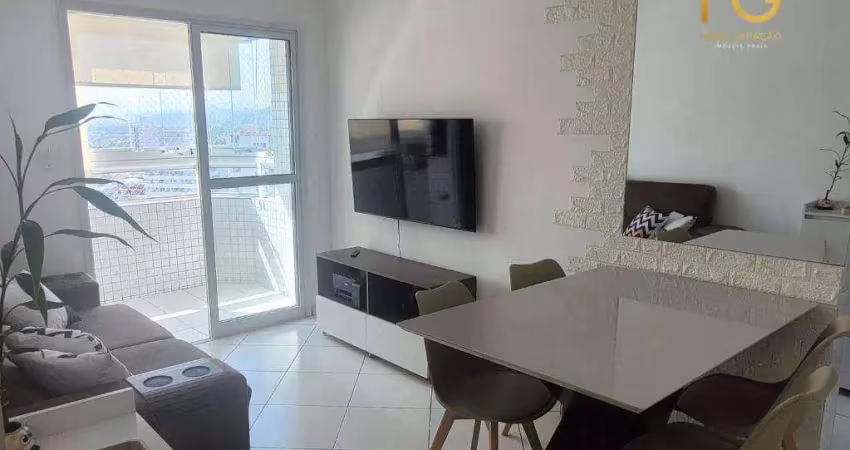 Apartamento com 2 dormitórios à venda, 58 m² por r$ 440.000,00 - vila guilhermina - praia grande/sp