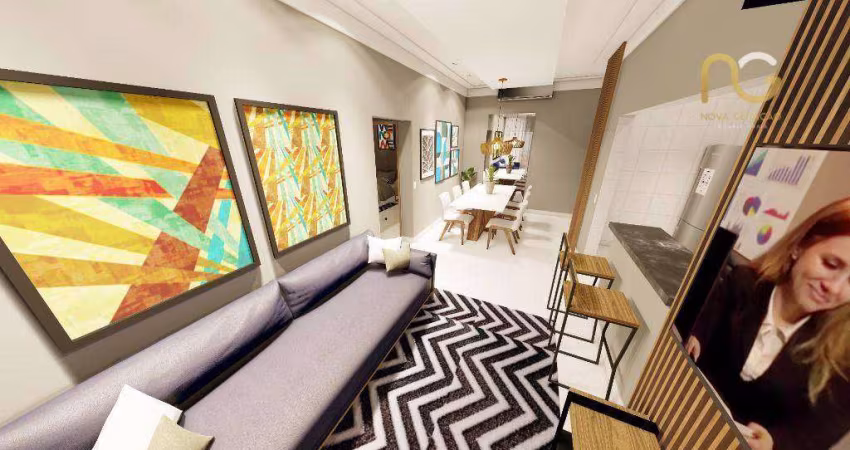 Apartamento com 2 dormitórios à venda, 81 m² por R$ 580.270,00 - Vila Guilhermina - Praia Grande/SP