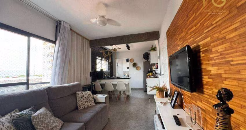 Apartamento com 1 dormitório à venda, 55 m² por R$ 270.000,00 - Vila Guilhermina - Praia Grande/SP
