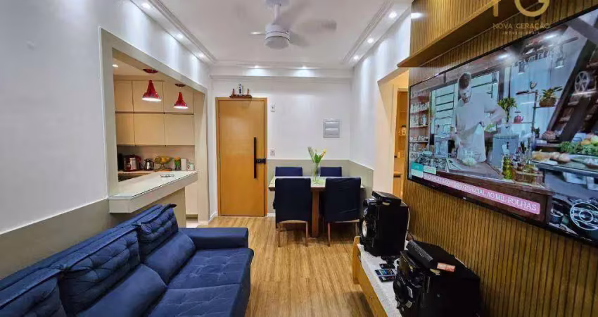 Apartamento com 2 dormitórios à venda, 65 m² por r$ 638.000,00 - canto do forte - praia grande/sp