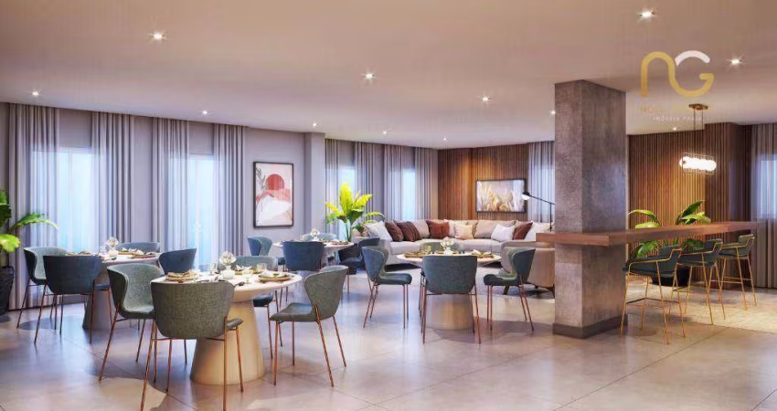 Apartamento com 1 dormitório à venda, 50 m² por R$ 350.000,00 - Vilamar - Praia Grande/SP
