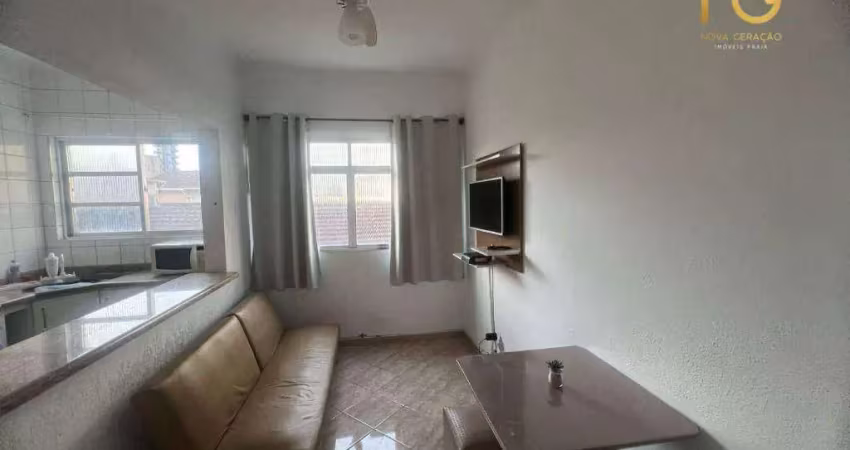Apartamento com 1 dormitório à venda, 38 m² por r$ 230.000,00 - vila guilhermina - praia grande/sp