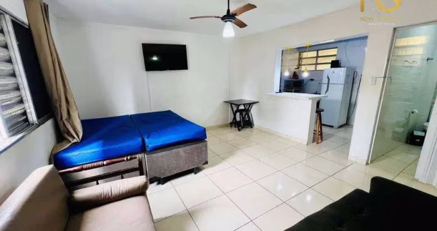 Kitnet com 1 dormitório à venda, 30 m² por r$ 228.000,00 - vila guilhermina - praia grande/sp