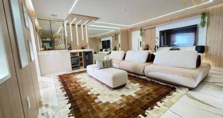 Apartamento com 3 dormitórios à venda, 144 m² por R$ 2.560.000,00 - Canto do Forte - Praia Grande/SP