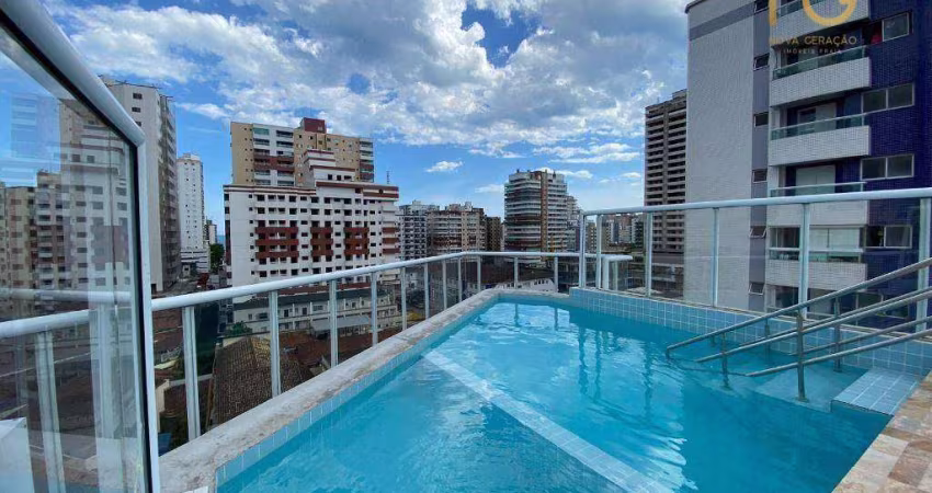 Apartamento com 1 dormitório à venda, 36 m² por R$ 335.000,00 - Vila Guilhermina - Praia Grande/SP