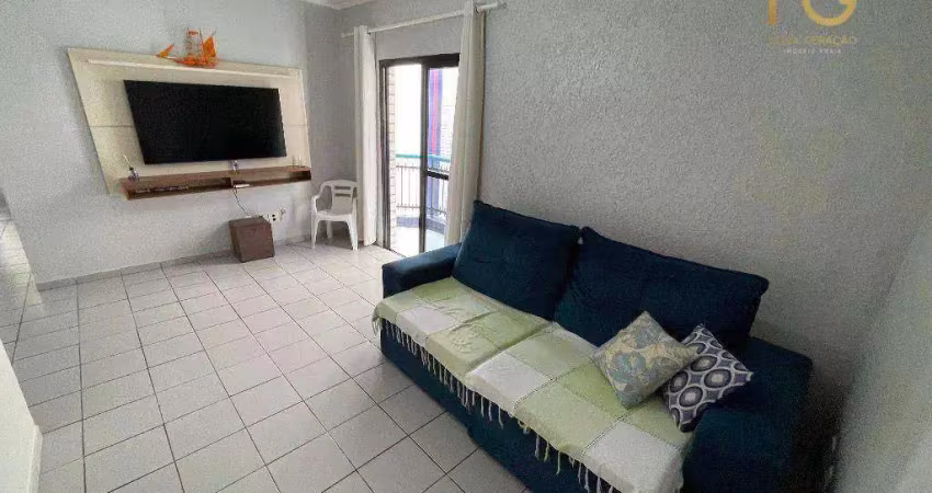 Apartamento com 1 dormitório à venda, 58 m² por r$ 268.000,00 - tupi - praia grande/sp
