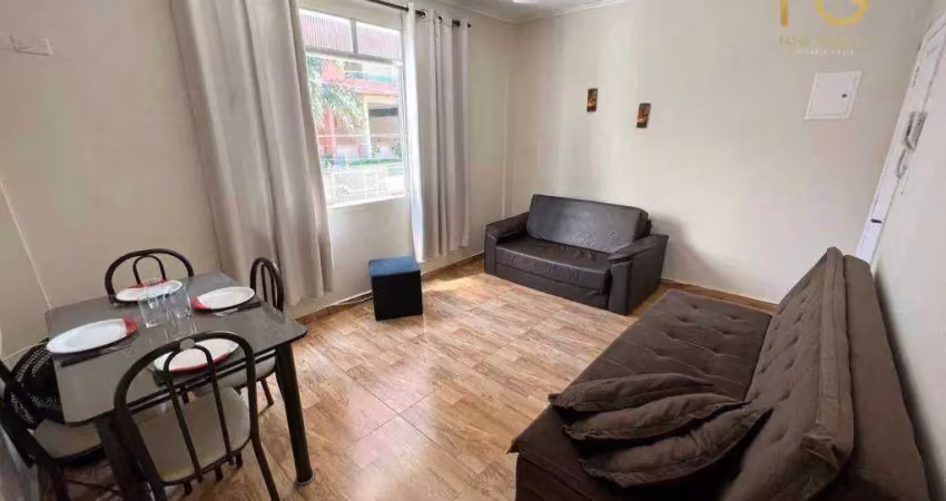 Apartamento com 1 dormitório à venda, 58 m² por r$ 340.000,00 - canto do forte - praia grande/sp