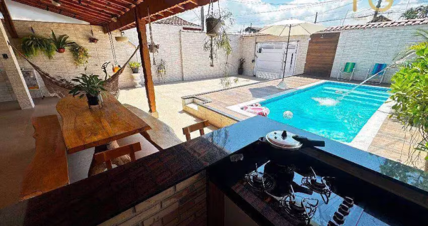 Casa com 4 dormitórios à venda, 178 m² por r$ 1.150.000,00 - balneário pires - praia grande/sp