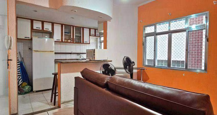 Apartamento com 1 dormitório à venda, 40 m² por R$ 205.000,00 - Tupi - Praia Grande/SP