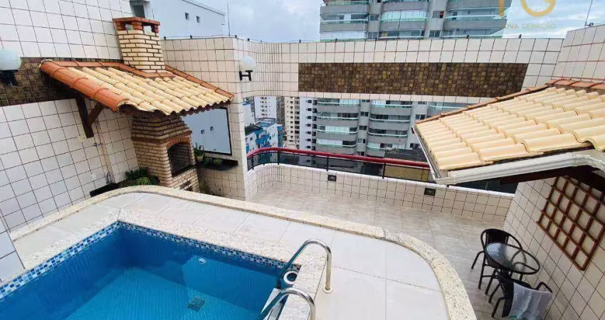Cobertura com 3 dormitórios à venda, 195 m² por R$ 1.290.000,00 - Tupi - Praia Grande/SP
