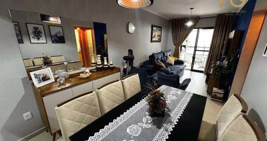 Apartamento com 2 dormitórios à venda, 77 m² por r$ 635.000,00 - canto do forte - praia grande/sp