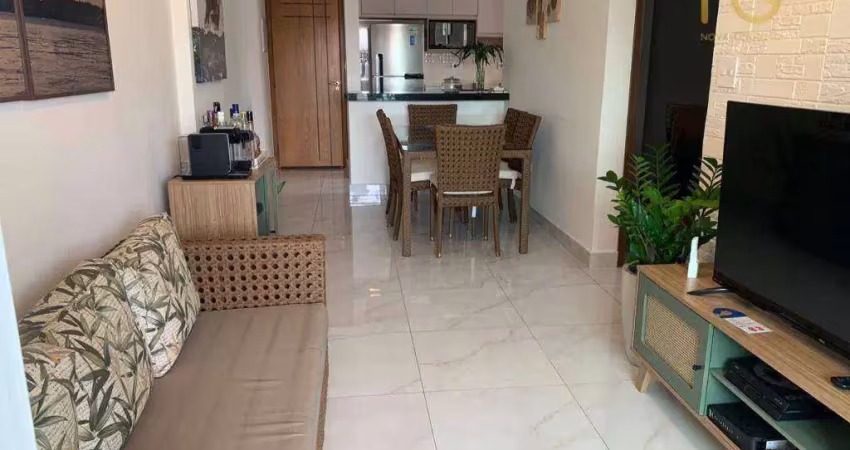 Apartamento com 2 dormitórios à venda, 69 m² por r$ 550.000,00 - tupi - praia grande/sp