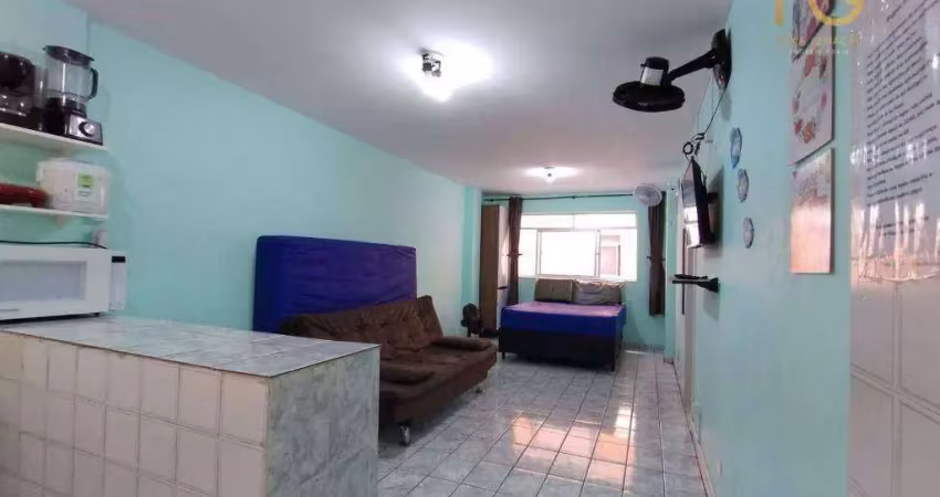 Kitnet com 1 dormitório à venda, 29 m² por r$ 176.000,00 - aviação - praia grande/sp