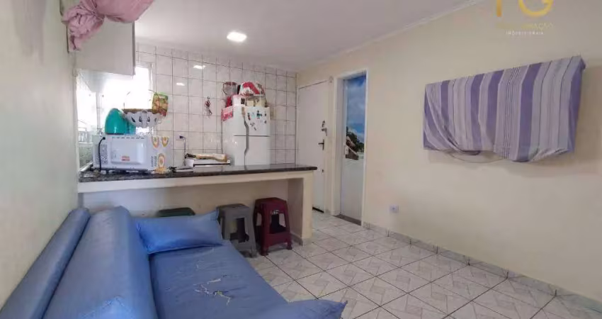 Kitnet com 1 dormitório à venda, 33 m² por r$ 175.000,00 - aviação - praia grande/sp