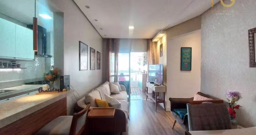Apartamento com 2 dormitórios à venda, 73 m² por r$ 470.000,00 - aviação - praia grande/sp
