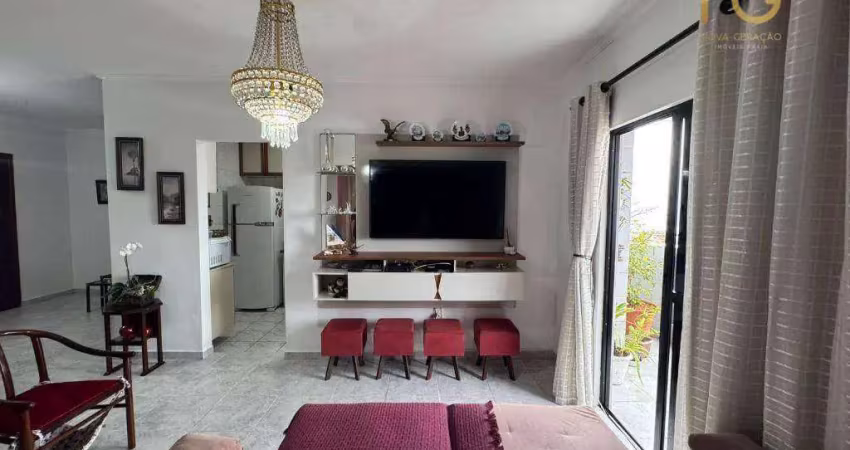 Apartamento com 2 dormitórios à venda, 96 m² por r$ 350.000,00 - vilamar - praia grande/sp