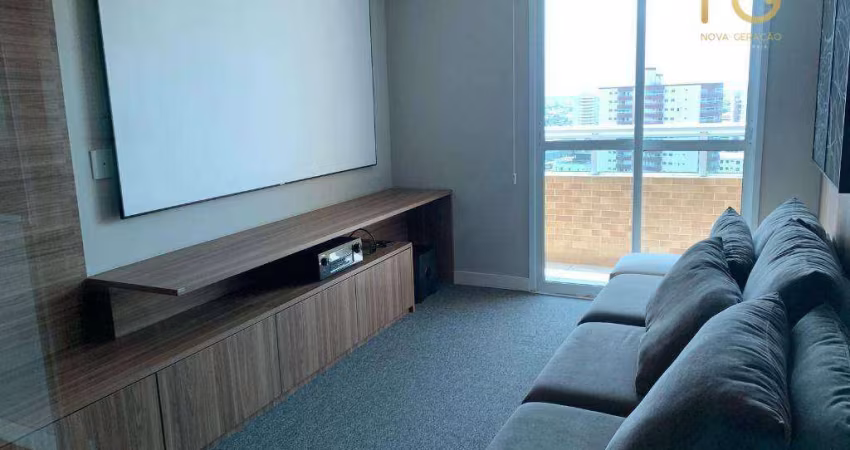 Apartamento com 1 dormitório à venda, 52 m² por R$ 320.000,00 - Caiçara - Praia Grande/SP