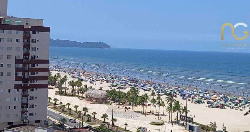 Apartamento a 50 metros da praia com vista mar 01 dormitorio - Vila Tupi/Praia Grande-SP
