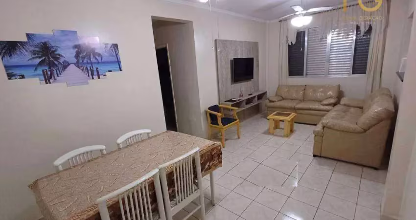 Apartamento beira mar com 2 dormitórios à venda, 49 m² por r$ 320.000 - tupi - praia grande/sp
