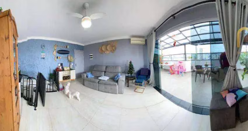 Apartamento Duplex com 3 dormitórios à venda, 127 m² por R$ 760.000,00 - Caiçara - Praia Grande/SP