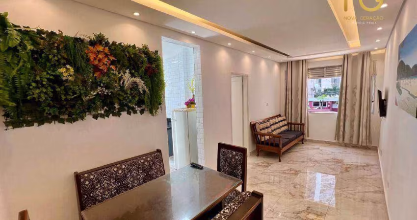 Apartamento com 1 dormitório à venda, 50 m² por R$ 330.000,00 - Canto do Forte - Praia Grande/SP