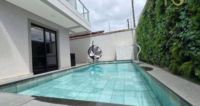 Sobrado com 3 dormitórios à venda, 140 m² por R$ 1.499.000,00 - Vila Guilhermina - Praia Grande/SP