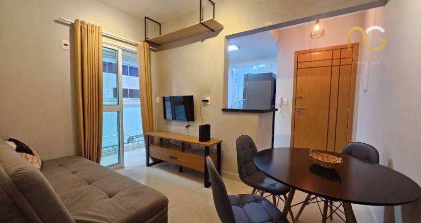 Apartamento com 1 dormitório à venda, 53 m² por R$ 375.000,00 - Canto do Forte - Praia Grande/SP