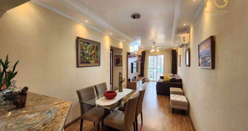 Apartamento com 2 dormitórios à venda, 77 m² por R$ 500.000,00 - Vila Guilhermina - Praia Grande/SP