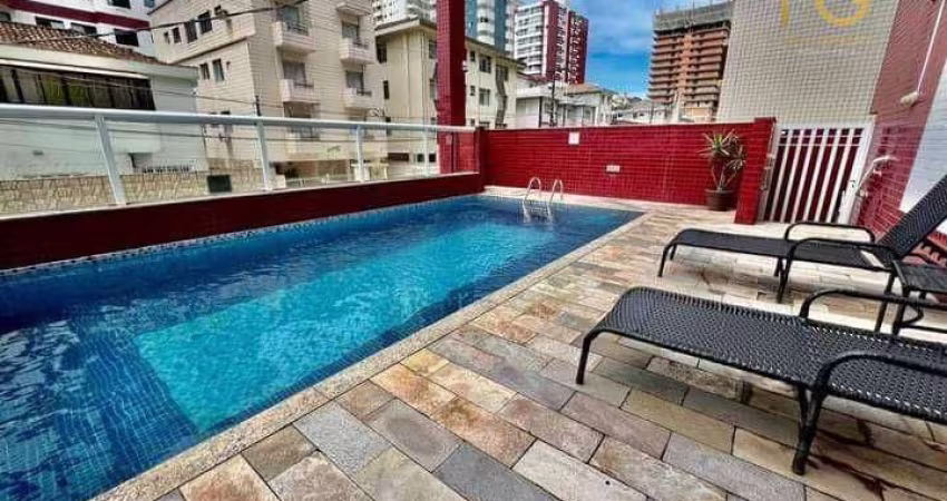 Apartamento com 2 dormitórios à venda, 75 m² por R$ 589.000,00 - Canto do Forte - Praia Grande/SP