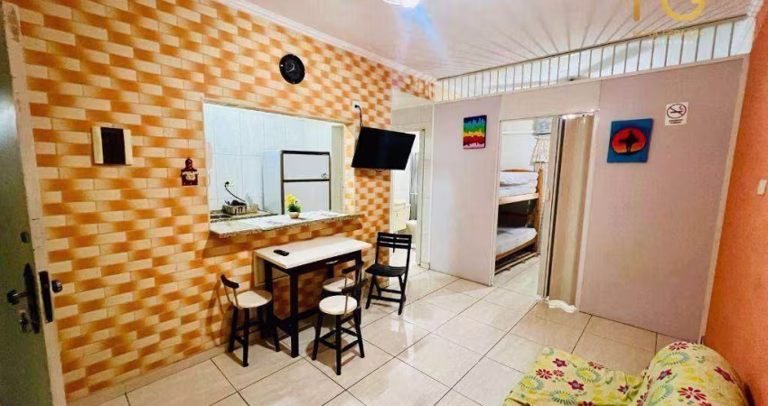 Kitnet com 1 dormitório à venda, 35 m² por R$ 215.000,00 - Boqueirão - Praia Grande/SP