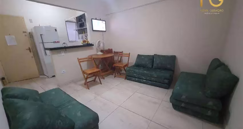 Kitnet com 1 dormitório à venda, 36 m² por r$ 187.000,00 - mirim - praia grande/sp