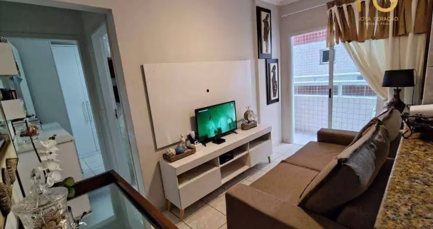 Apartamento com 1 dormitório à venda, 43 m² por r$ 267.000,00 - vila assunção - praia grande/sp