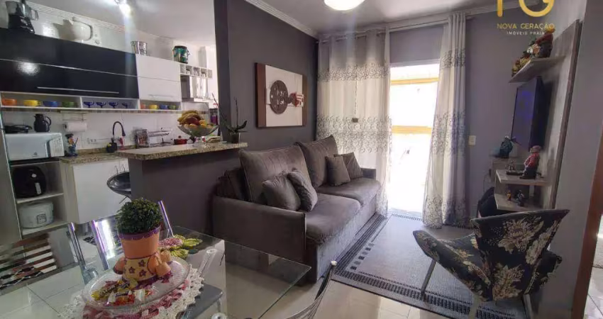 Apartamento com 1 dormitório à venda, 45 m² por r$ 360.000,00 - tupi - praia grande/sp