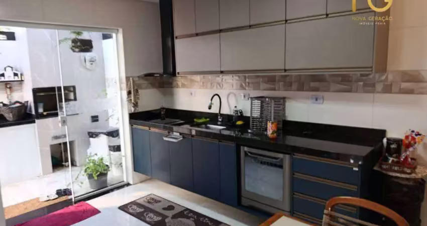 Casa com 2 dormitórios à venda por r$ 560.000,00 - vilamar - praia grande/sp