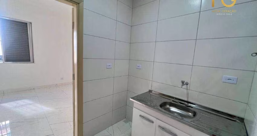 Kitnet com 1 dormitório à venda, 23 m² por R$ 200.000,00 - Canto do Forte - Praia Grande/SP